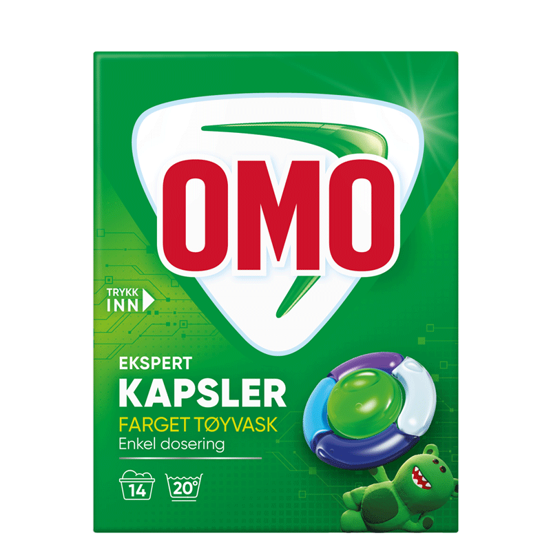OMO Ekspert kapsler til farget tøyvask