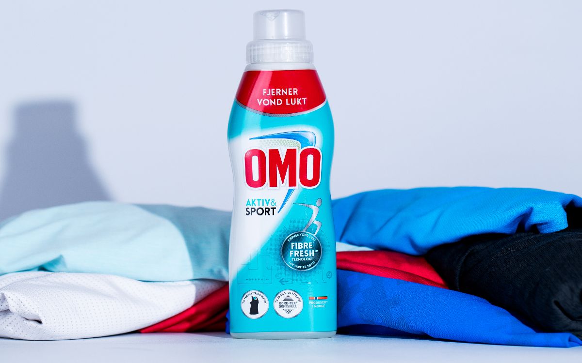 Bruk Omo Aktiv&Sport for å vaske treningstøy. FOTO
