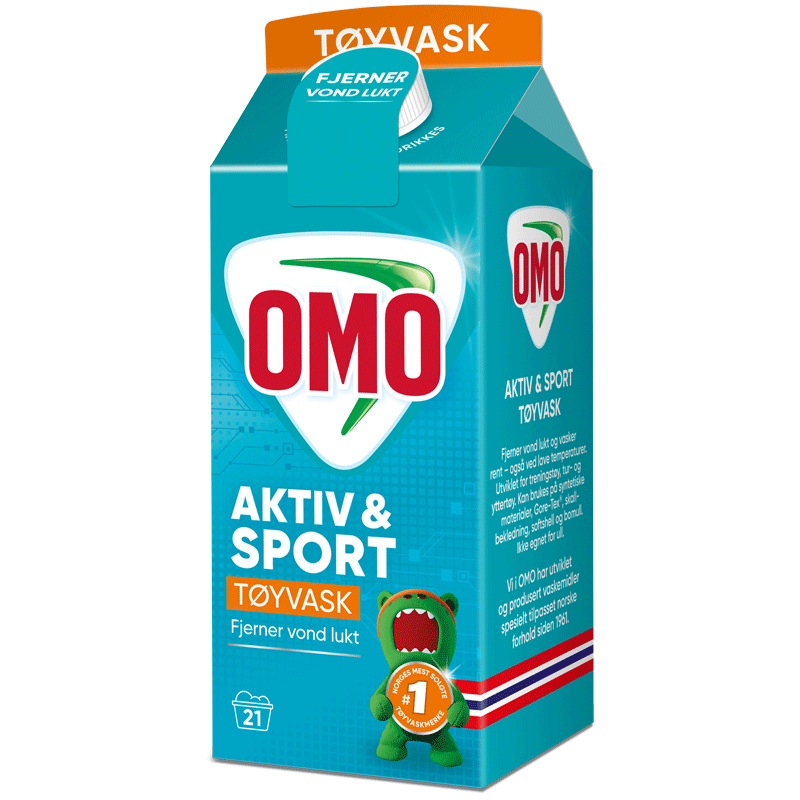OMO Aktiv og Sport Tøyvask