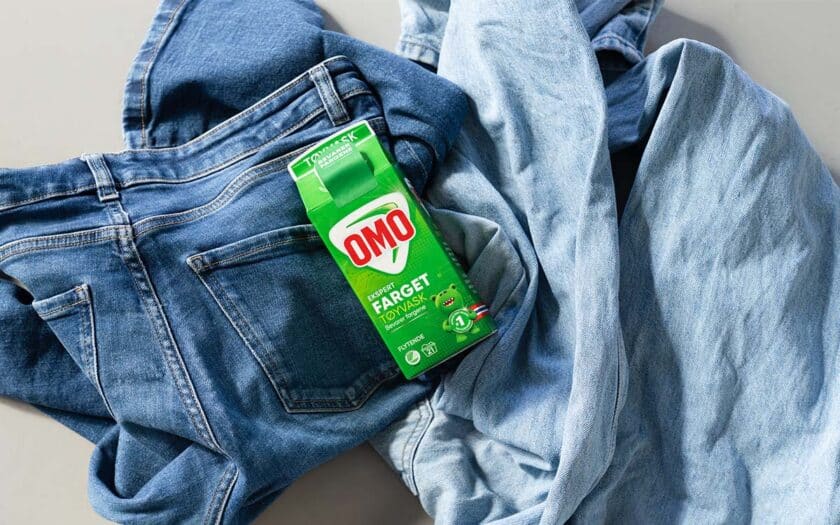 Vaske jeans med OMO Color.
