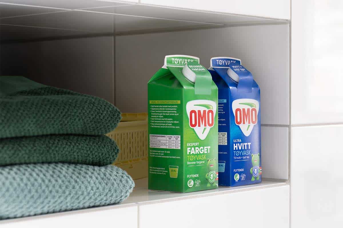 Vaske sofatrekk med OMO.