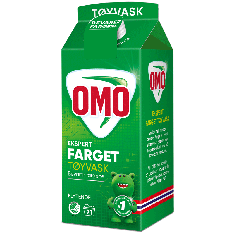 OMO Ekspert Farget Tøyvask på kartong